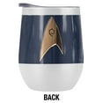 thumbnail image 2 of Star Trek Official Discovery Uniform 12 oz Stemless Tumbler, Stainless Steel Travel Cup|Lake Tumbler|Insulated with Leak Resistant Slide-Lock Lid, 2 of 7