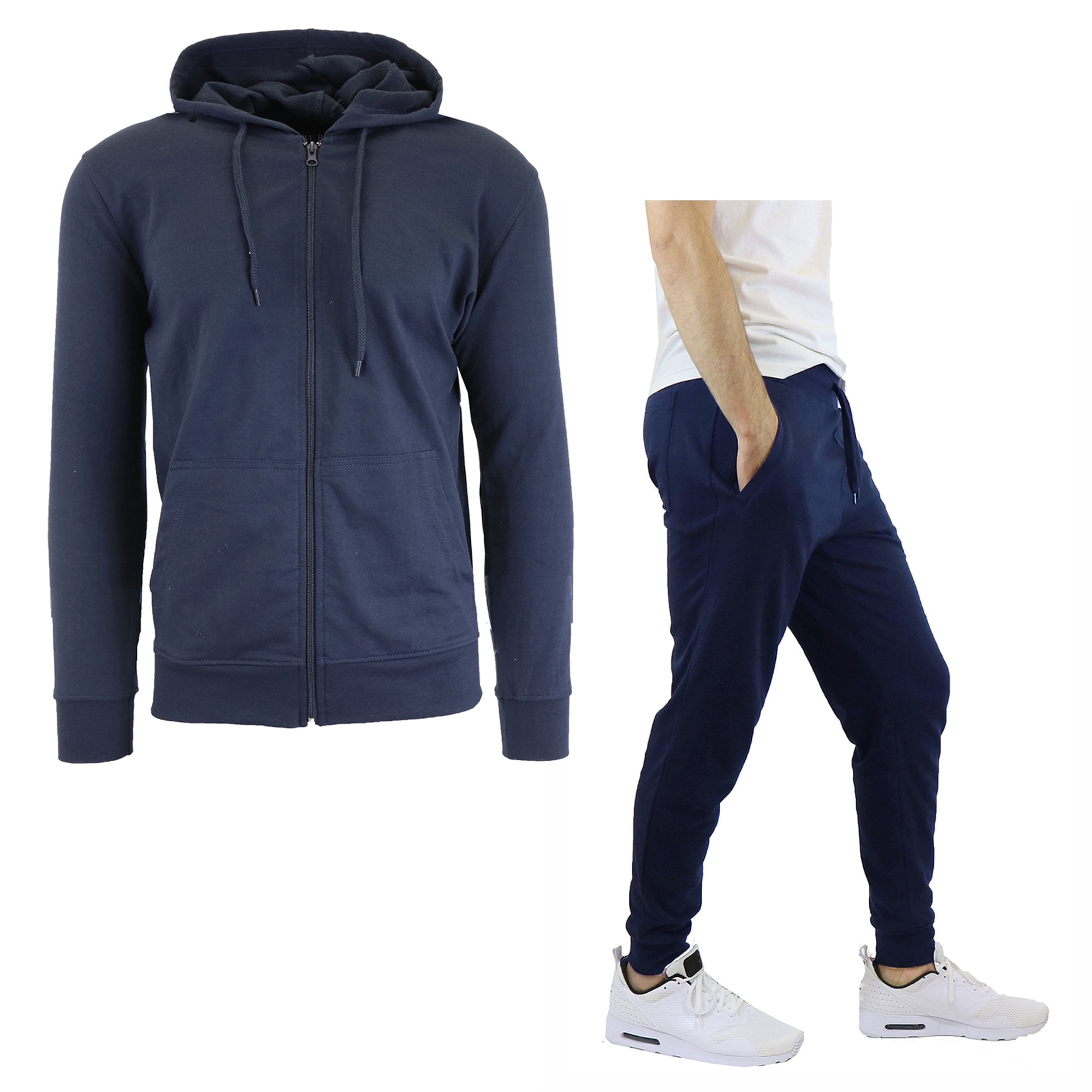 grey hoodie jogger set