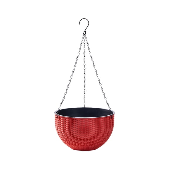 Space Saving Resin Flower Pots Hanging Planter Basket For Vine Ferns Modern Indoor Balcony Gardening Accessories