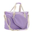 thumbnail image 4 of Bolsa para raqueta de pickleball, bolsa para paletas con cremallera y correa para el hombro, multiusos Púrpura y blanco, 4 of 7