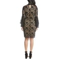 thumbnail image 2 of Karen Kane Womens Laila Lace Sheath Dress, Brown, Medium, 2 of 3