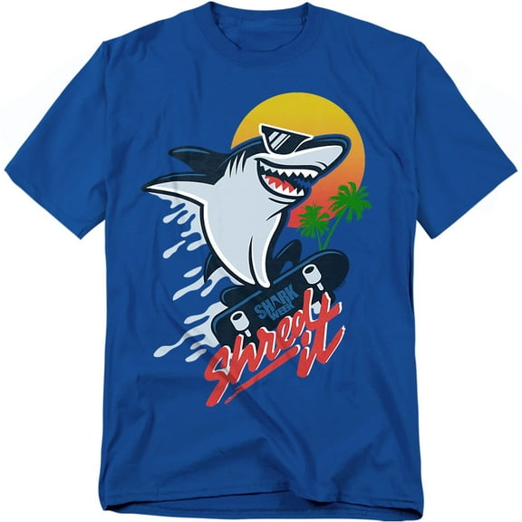 Shark Week: Television Series T-Shirt Officialy Licensed Skate Boarding Shark Unisex Graphic Tee for Men & Women