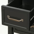 thumbnail image 3 of Console Table with 4 Drawers and 1 Storage Cabinet, Black - Saltoro Sherpi, 3 of 5