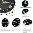 BERGUF 12 Inch Night Light Wall Clock, Silent NonTicking Quartz Wall