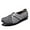 Grey, variant on Ladies Leather Slip On Flat Loafers,Low Top Casual Walking Nurse Shoes,Outdoor Versatile Trendy Driving Shoes.