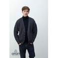 thumbnail image 3 of Irish Cardigan for Men 100% Premium Merino Wool Aran Sweater Made in Ireland, 3 of 9