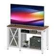 thumbnail image 3 of Uforic 52"Modern Farmhouse TV Stand with Power Outlet for TVs up to 60" - White, 3 of 9
