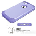 thumbnail image 6 of JTCASES for iPhone 7 Plus/8 Plus Case, Drop Resistant Corners, Wireless Charging, Heavy Duty Shockproof Hybrid Hard PC Bumper, Camera Protection, Skin-feel Anti-scratch Tough Cover, Lightpurple, 6 of 7