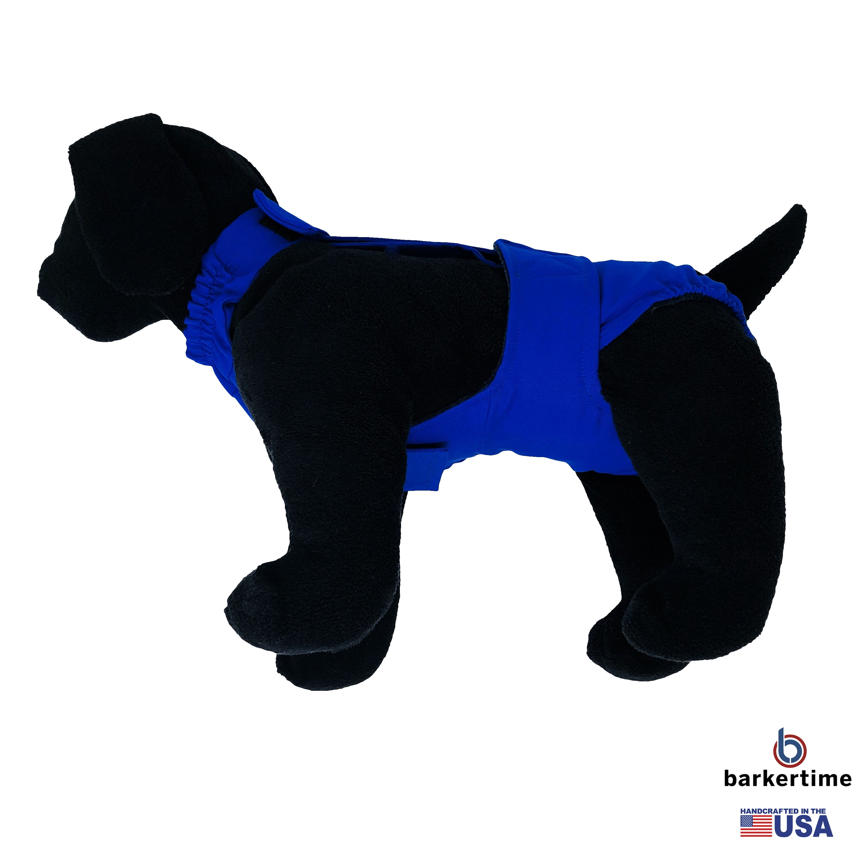 Barkertime Royal Blue Dog Diaper Overall