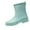 Green, variant on LIJCC Anti-Slip Elastic Slip on Rainboots Short Rain Boots for Womens Ankle Rainboot Slip on Garden Boot Ladies Rubber Outside Work with Comfort