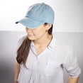 thumbnail image 4 of Gorra de mezclilla con broche metálico ajustable - Gang azul cielo Unitalla, 4 of 4