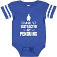 thumbnail image 3 of Inktastic Easily Distracted by Penguins Boys or Girls Baby Bodysuit, 3 of 5