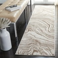 thumbnail image 2 of SAFAVIEH Meadow Joey Abstract Runner Rug, Beige/Brown, 2' x 8', 2 of 10
