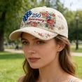 thumbnail image 5 of BSJJY 250th Anniversary USA Hat, USA 250th Anniversary Distressed Casual Cap, Retro American Tribute Hat Gift Honoring Patriots & Veterans (C), 5 of 8