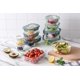 thumbnail image 2 of Set de recipientes para comida COOK WITH COLOR Premium, 32 unidades Vidrio borosilicato, 2 of 7