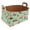 Multicolor 2, variant on Green Polka Dots Storage Basket Collapsible Storage Bin, PU Foldable Basket Convenient Box Storage Organizer with Handles for Shelves Office Bedroom Closet Nursery Toys Laundry