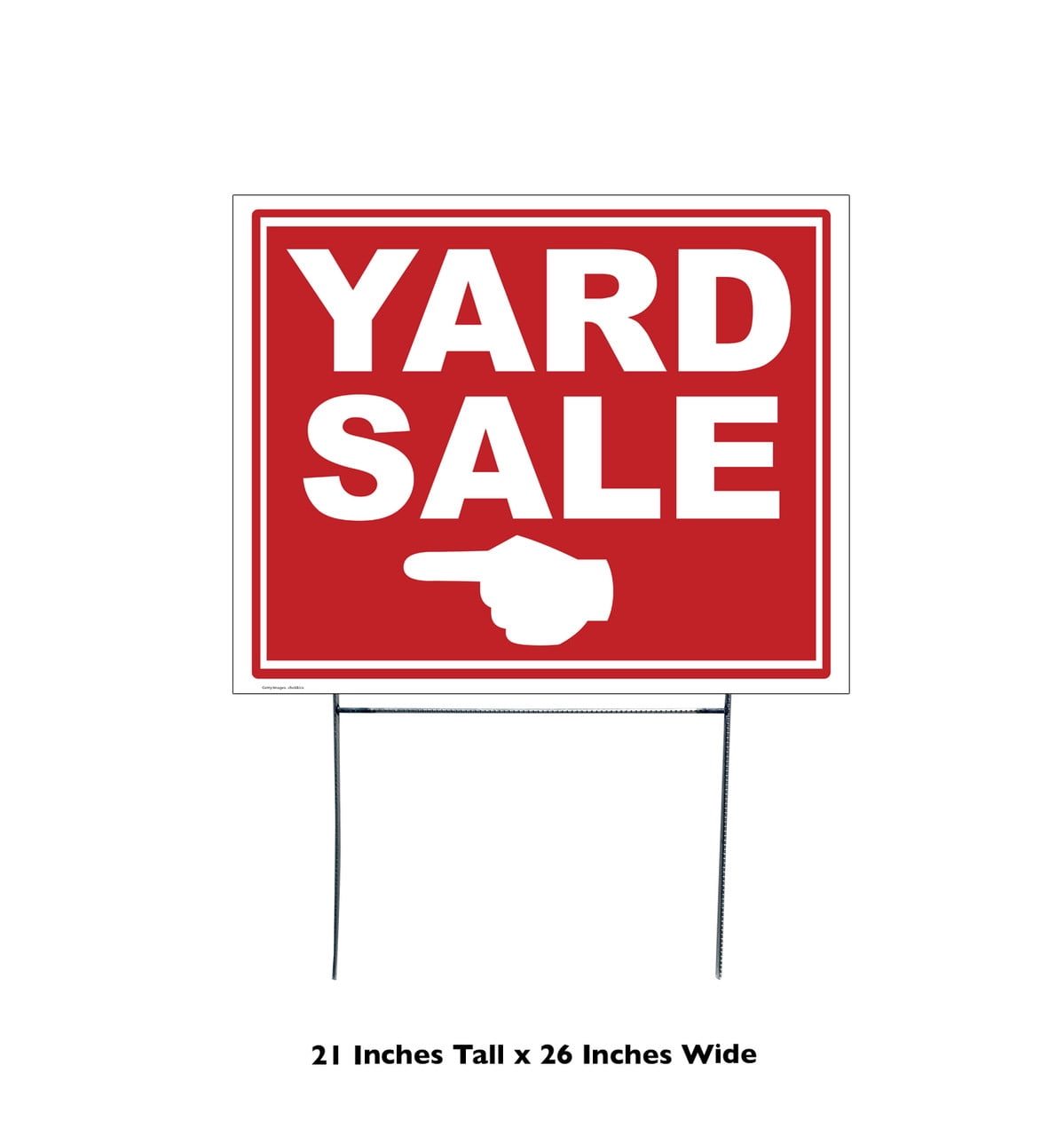 Yard Sale Yard Sign Left