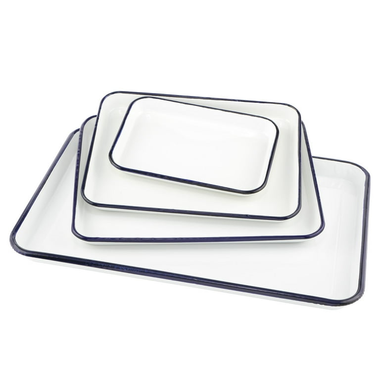 White enamel tray