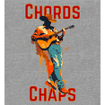 thumbnail image 2 of "Chords & Chaps" Cowboy Americana Adult Heather Gray Crew Neck Short Sleeve Tee-Medium, 2 of 2