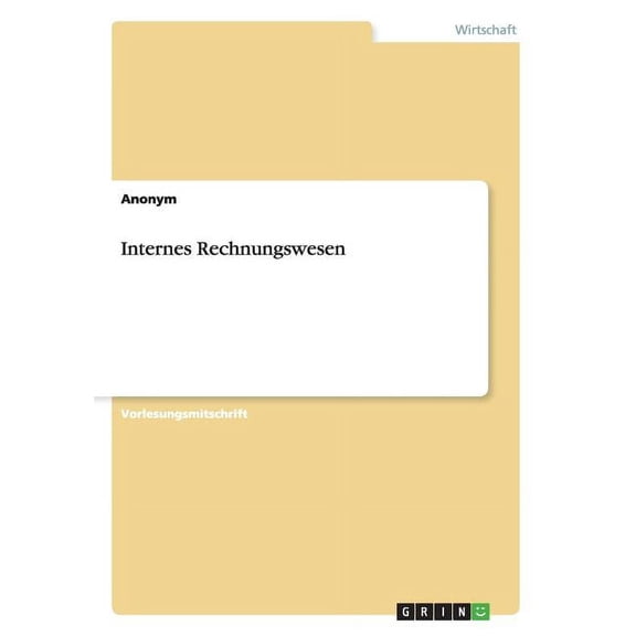 Internes Rechnungswesen (Paperback)