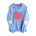 thumbnail image 2 of Tejiojio Womens Fall Long Sleeve Heart Pocket Hoodie Sweatshirt Jumper Pullover Tops Blouse, 2 of 2