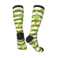 thumbnail image 4 of Easygdp Watercolor St Patrick Day Soccer Socks Sport Knee High Socks Calf Compression Athletic Socks for Men and Women, 4 of 9
