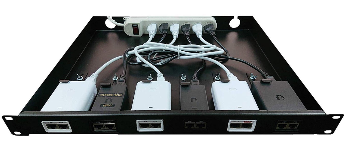RACKIDEA RIUB6A Rack Mount Kit for Ubiquiti PoE Adapter no