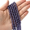thumbnail image 4 of 20 strand Eco-Friendly Grade A Glass Pearl Beads Pearlized Round Dark Slate Blue 6mm Hole: 1.2~1.5mm 68pcs/Strand 16''(40.64cm), 4 of 4