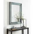 thumbnail image 5 of Kate and Laurel Yuda Wooden Rectangle Framed Wall Mirror, 23.5x35, Blue, 5 of 5