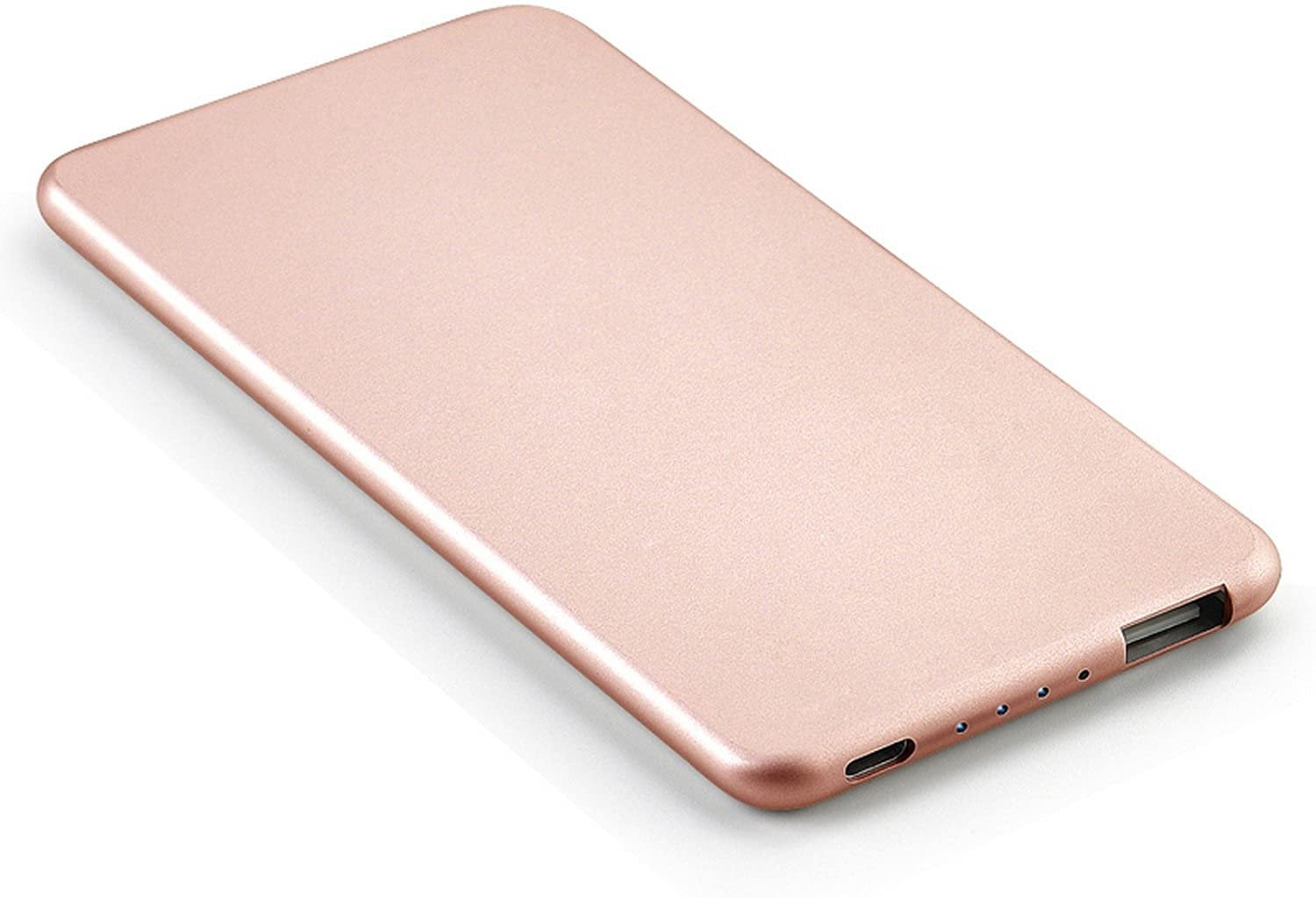 Lian LifeStyle Exceptional Portable Phone Charger w/Dual USB Output - 5000 mAh Ultra High Capacity Power Bank, High-Speed Charging for iPhone, iPad, Samsung & Other Cell Phones - Y5 Rose Gold