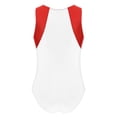 thumbnail image 6 of iiniim Boys Gymnastics Leotard Sleeveless Training Unitard Jumpsuit with Shorts Sets 6-16 White 8, 6 of 7