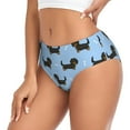 thumbnail image 2 of Fotbe Dachshund Dog Calzones Estampados para Mujer – Ropa Interior de Algodón, Cómoda, Suave y Elástica-Medium, 2 of 6