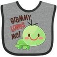 thumbnail image 3 of Inktastic Grammy Loves Me- cute turtle Boys or Girls Baby Bib, 3 of 4