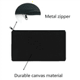 thumbnail image 2 of 45 Pcs Black Blank Canvas Bag 8.3X4.7in Stationery Storage Zipper DIY Graffiti Pencil Case Gift, 2 of 6