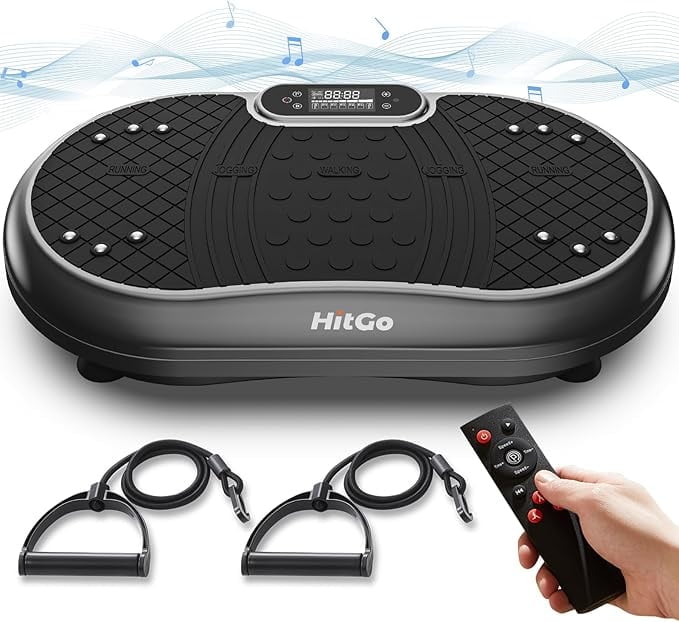 EZLIFE HitGo Vibration Plate Exercise Machine Black