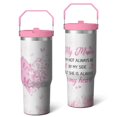 thumbnail image 2 of 1pc Mother 30oz Tumbler with Straw & Handle - Insulated Stainless Steel Cup | Holiday Gift for Man Women (Christmas, Valentine's, Birthday), 2 of 7