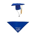 thumbnail image 2 of 2026 Pet Graduation Outfit Set,Graduation Cap and Triangles Bandana,Photography Props Dogs Cats Grade Outfits for Pets Party Dress Costume,Blue, 2 of 7