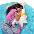 thumbnail image 5 of Shamzees: Unicorn - White & Purple - Plush Pillow Cover, Kids Pillow Eating Friend, Huggable Magical Character, Fits Standard Size, Machine Washable, 5 of 6