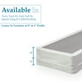 thumbnail image 6 of Wayton, 4" Split Sturdy Fully Assembled Wood Box Spring for Mattress, Full, White, 6 of 6