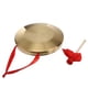 thumbnail image 4 of Instrumento de percusión tradicional gong gong chino gong con martillo (dorado), 4 of 5
