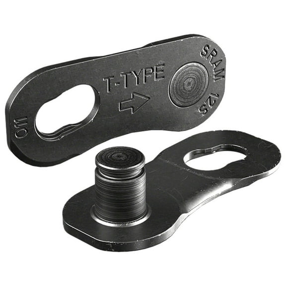 SRAM Eagle T-Type PowerLock Flattop Connector Link - 12-Speed, For Eagle T-Type Flattop Chain Only, PVD Coated, Black,