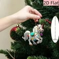 thumbnail image 6 of Kumdkd Acrylic 2D Flat Christmas Trailer Ornament, Holiday Home Decoration Pendant for Christmas Tree, Mantel, Table Setting, Festive Interior Decor, Easy-Hang Holiday Accent for Seasonal Display, 6 of 6