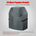 thumbnail image 2 of BBQ Grill Cover, Waterproof, Weather Resistant, Rip-Proof, Anti-UV, Fade Resistant, with Adjustable Velcro Strap, Gas Grill Cover for Weber,Char Broil,Nexgrill Grills, etc. 32 inch, Gray, 2 of 14
