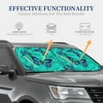 thumbnail image 4 of Naloa Blue Floral with Butterflies 2 Piece Foldable Car Sun Shades, Car Windshield Sunshade, Front Window Sunshade for Car, Truck, SUV - Medium, 4 of 7