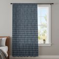 thumbnail image 4 of Navy Blue Plaid Sheer Curtains 96 Inches Long, Farmhouse Buffalo Checkered Gingham Light Filering Curtains, Privacy Drapes Simi Floor to Veiling Curtain for Living Room Bedroom Large Window Treatment, 4 of 9