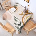 thumbnail image 2 of Brown Boho Sun, Moon and Plant Pattern Square Tablecloth,Waterproof Square Table Cover,Wipeable Spillproof Washable Table Cover for Home Kitchen Party Decor 52"x52"(132x132cm), 2 of 6