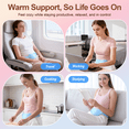 thumbnail image 6 of Comfytemp Wearable Period Heating Pad for Cramp Relief, Cordless Menstrual Belly Belt with Fir Heat & 3 Vibration Modes, 6 of 8