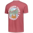 thumbnail image 3 of Men's  Maroon Mississippi State Bulldogs Comfort Colors Thick Lined Landscape T-Shirt, 3 of 3