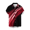thumbnail image 2 of Blusa y camisa de manga corta con cuello vuelto para hombre, cárdigan ligero de manga corta con botones y cuello vuelto, camisa de manga corta con cuello vuelto, blusa de poliéster para hombre, 2 of 4