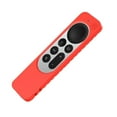 thumbnail image 1 of serony Shockproof Silicone Remote Control Case Compatible for 2021 Apple TV 4K Remote Control Accessories Non-slip Stripe Protective Case Red, 1 of 9